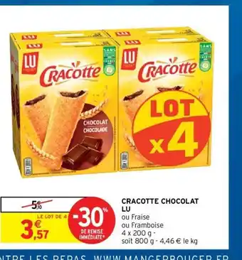 Intermarché Hyper Lu Cracotte Chocolat offre