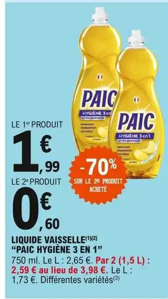 E.Leclerc Liquide Vaisselle offre
