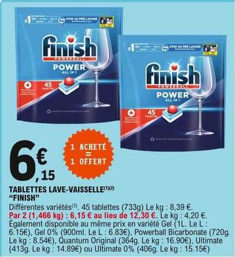 E.Leclerc Tablettes Lave-vaisselle offre