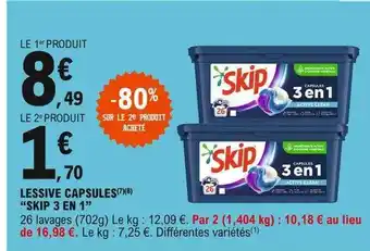 E.Leclerc Lessive Capsules offre