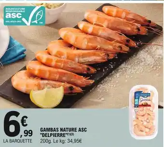 E.Leclerc Gambas Nature Asc offre