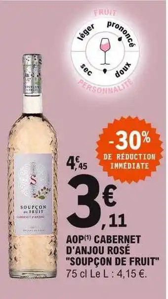 E.Leclerc Aop Cabernet D'anjou Rosé offre