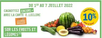 E.Leclerc Les Fruits Et Légumes offre