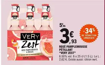 E.Leclerc Rosé Pamplemousse Pétillant offre