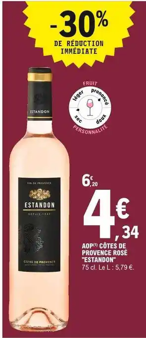 E.Leclerc Aop Côtes De Provence Rosé offre