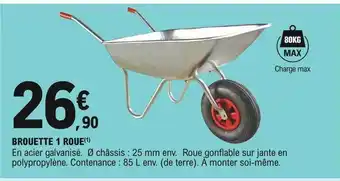 E.Leclerc Brouette 1 Roue offre