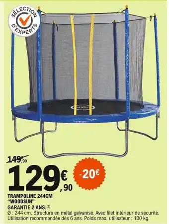 E.Leclerc Trampoline 244cm offre