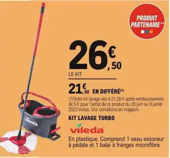 E.Leclerc Kit Lavage Turbo Vileda offre