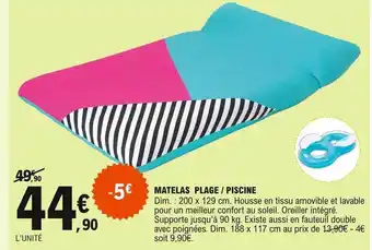 E.Leclerc Matelas Plage-piscine offre