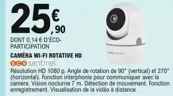 E.Leclerc Caméra Wifi Rotative Hd offre