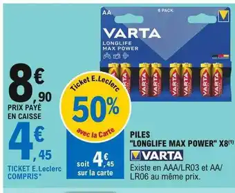 E.Leclerc Piles offre