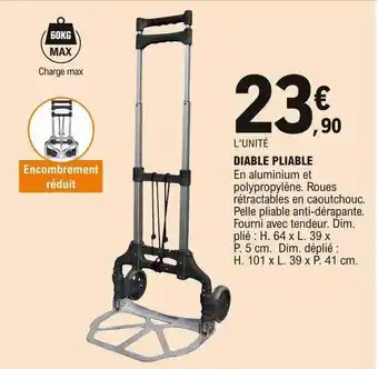 E.Leclerc Diable Pliable offre