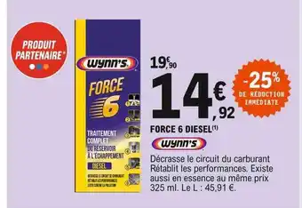 E.Leclerc Force 6 Diesel Wynn's offre