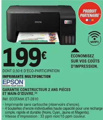 E.Leclerc Imprimante Multifonction Epson offre