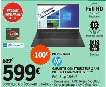 E.Leclerc Pc Portable Hp offre