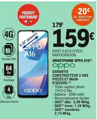 Smarphone Oppo A16