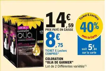 E.Leclerc Coloration offre
