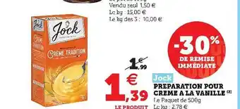 Préparation Pour Crème à La Vanille Jock