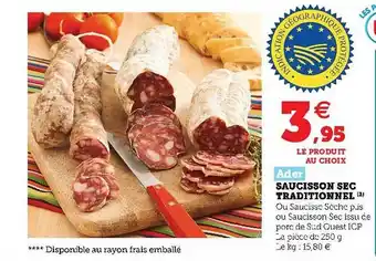 Saucisson Sec Traditionnel