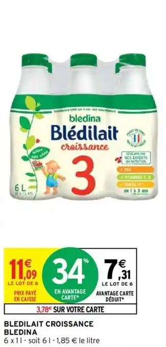 Intermarché Hyper BLEDINA bledilait croissance offre