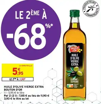 Intermarché Hyper BOUTON D'OR huile d'olive vierge extra offre