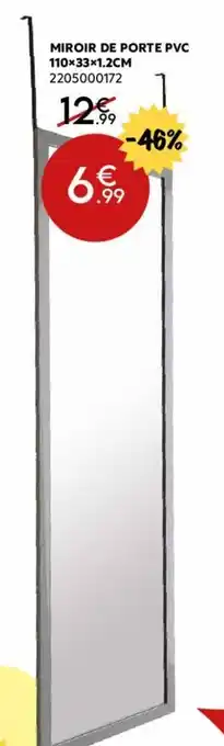 Miroir de porte PVC