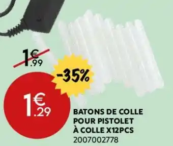 Batons de colle pour pistolet Ă colle X12pcs