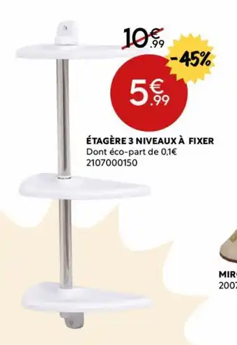Maxi Bazar Étagére 3 niveaux à fixer offre