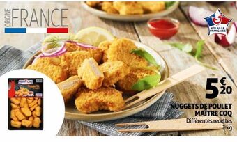 Auchan Nuggets de poulet maître coq offre