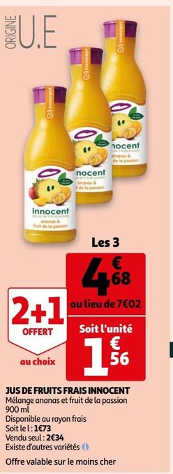 Jus de fruits frais innocent