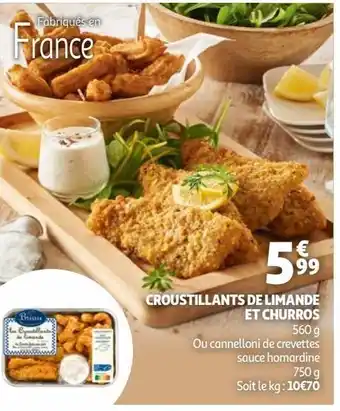 Auchan Croustillants de limande et churros offre