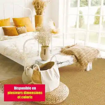 Décor Discount Tapis jute et coton offre