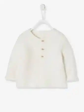 Vertbaudet Gilet bébé naissance en tricot point mousse oeko-tex® -... offre