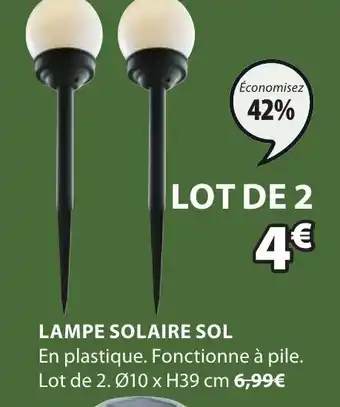 JYSK Lampe Solaire Sol offre