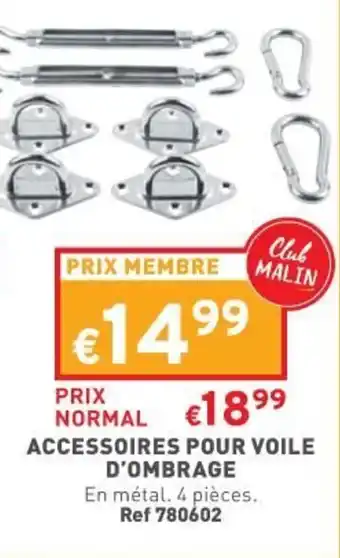 Trafic Accessoires pour voile d'ombrage offre