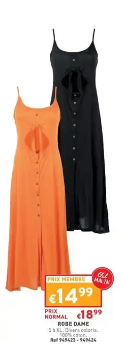 Trafic Robe dame offre