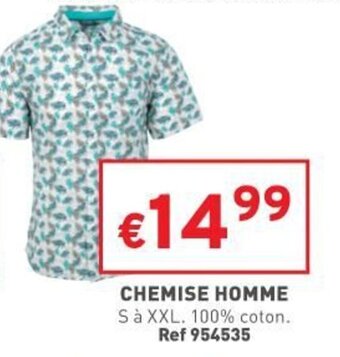 Trafic Chemise homme offre