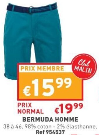 Trafic Bermuda homme offre