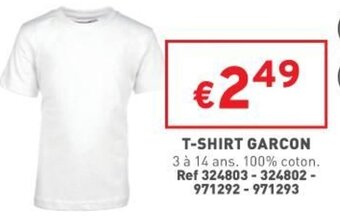 Trafic T-shirt garcon offre