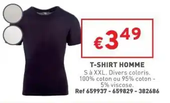 Trafic T-shirt homme offre