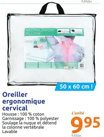 Action Oreiller ergonomique cervical offre
