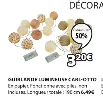 JYSK Guirlande Lumineuse Carl-Otto offre