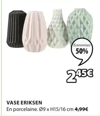 JYSK Vase Eriksen offre