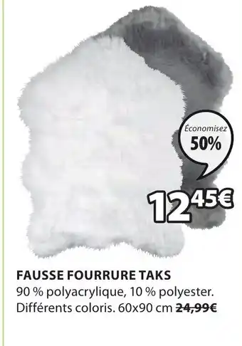 JYSK Fausse fourrure Taks offre