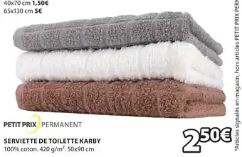 JYSK Serviette de toilette Karby offre
