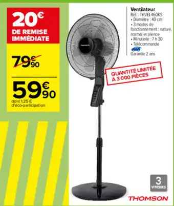 Carrefour Ventilateur offre