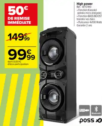 Carrefour High power offre