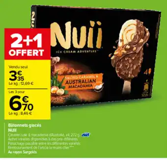 Carrefour Bâtonnets glacés offre