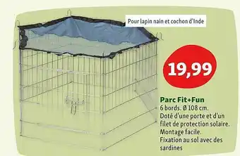 Maxi Zoo Parc Fit + Fun offre