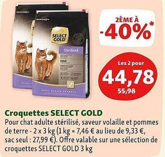 Maxi Zoo Croquettes Select Gold offre